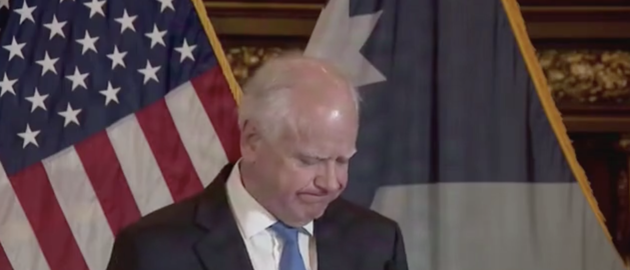 Reporters Rage At Tim Walz As He Flees Without Taking Any Questions